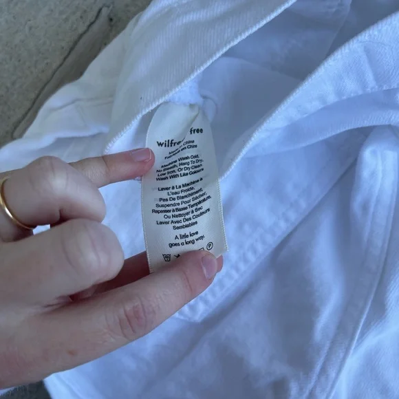 Wilfred• white jean shorts - Picture 6 of 9